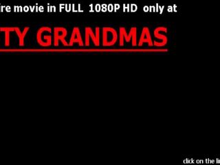 Busty fat grandma enjoys hard x rated film