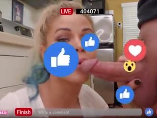 Getting Revenge From Her Cheating beau By Blowing Her Stepbrother on FB LIVE