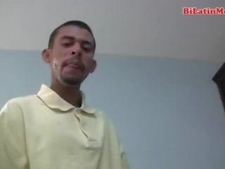 Two great latino chaps with huge uncut cocks suc