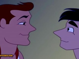 Mezclar dibujos animados homosexual duro sexo película película