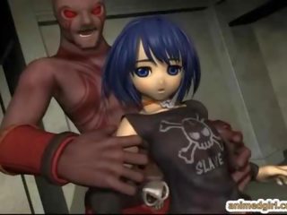 Perky 3d hentai fucked bigcock and ass tentacle fucked