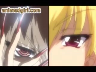 Nakatali pataas hentai masidhi magkantot sa pamamagitan ng pandalawahang kasarian anime