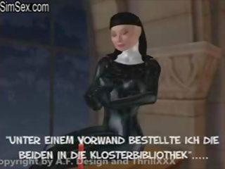 Nuns на німецька convent відчувати хтивий